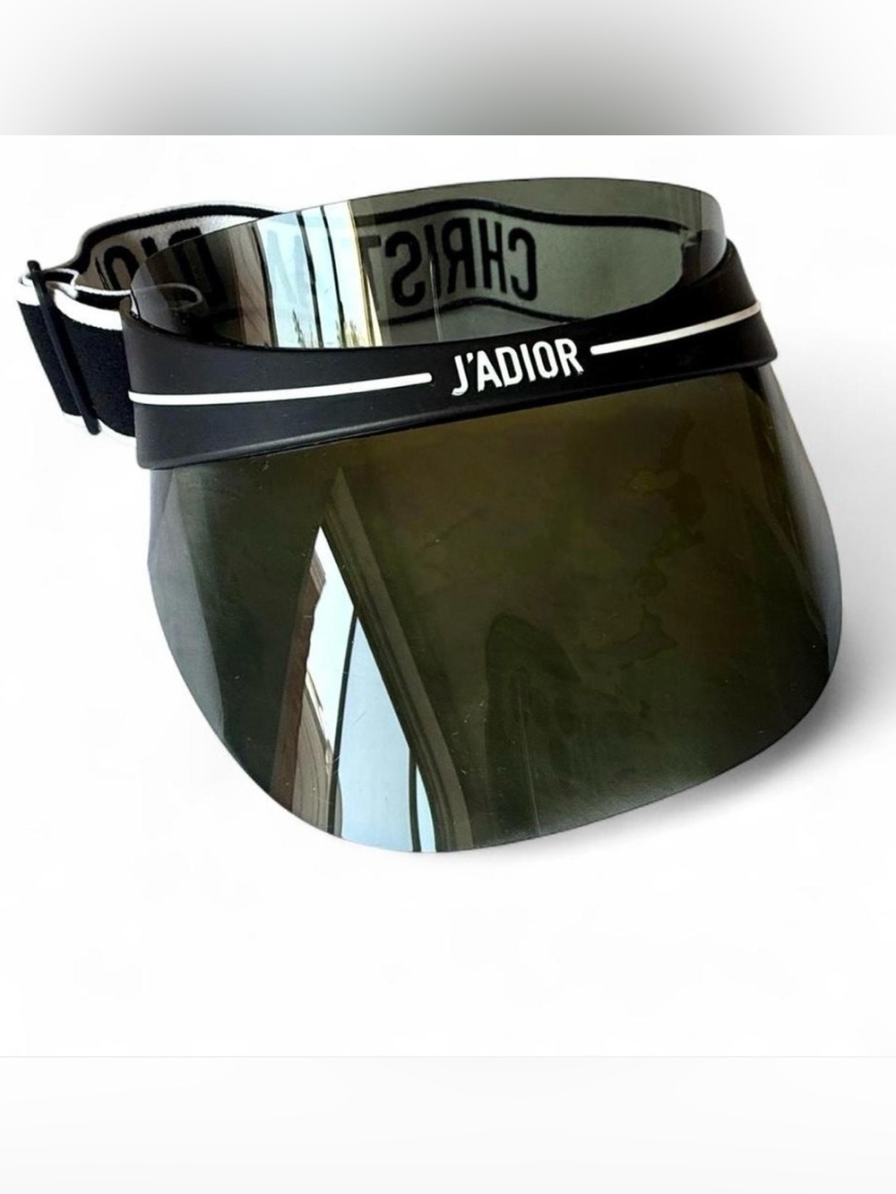 Christian Dior J’Adior Athletic Visor Shield Sunglasses Black Logo